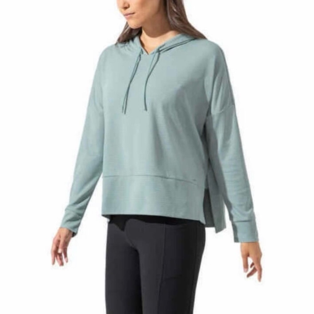 Mondetta Women's Soft Teal Hoodie Ottoman Lightweight XL